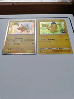 Lot carte Pokemon Pikachu holo ⭐ Pokemon GO + McDonald's collection TCG - Image 1