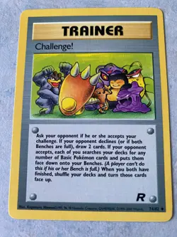 Pokemon TCG Trainer Challenge! 74/82 Team Rocket set WOTC 2000 Excellent - Image 1