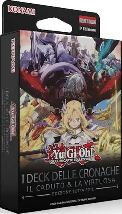 Yu-Gi-Oh! I DECK DELLE CRONACHE: Il Caduto & La Virtuosa CH01 1a Edizione Str... - Image 1