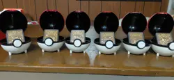 Pokemon Collectible Card Lot with Poke Ball Cases and Gold Cards - Image 3