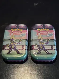 2x Pokemon Galar Power Mini Tins 2020 C22 sealed - evolving skies fusion strike - Image 1