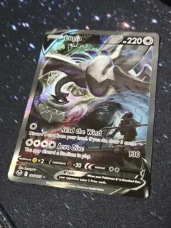 Lugia V 186/195 Alternate Art Pokemon Card Holo Rare Full Art TCG - Image 1
