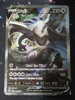 Lugia V 186/195 Alternate Art Pokemon Card Holo Rare Full Art TCG - Image 4