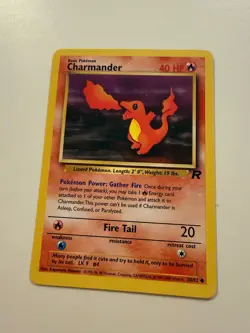 Pokemon TCG 2000 Dark Charmander Team Rocket Unlimited #50/82 Near Mint Vintage - Image 1