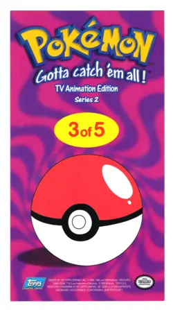 Topps Pokemon Animation Series 2 - Tin Topper/Jumbo Card Team Rocket Foil 3 of 5 - Image 2