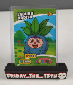 Labubu Oddish Pokemon Labubu Cards Trading Game Card - Image 1