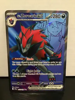 N's Zoroark ex 175/159 Pokemon Journey Together Holo Ultra Rare Full Art - Image 1