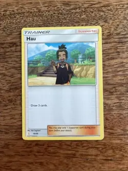 Hau 120/149 | Sun & Moon Base Set | Pokemon Card | English | Uncommon FRESH PULL - Image 1