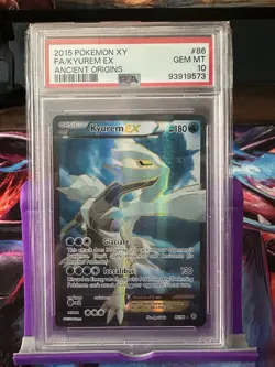 Pokemon Kyurem EX Full Art Ultra Rare Holo 86/98 XY Ancient Origins PSA 10 - Image 1