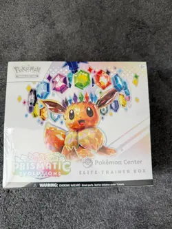 Prismatic Evolutions Pokemon Center Elite Trainer Box ETB New & Sealed - Image 1