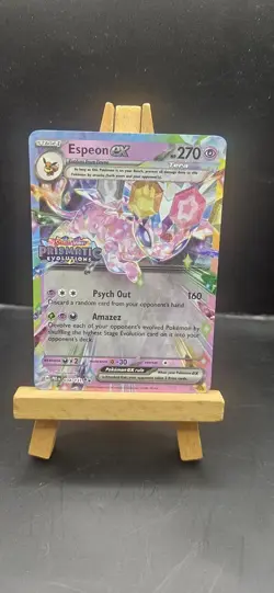 Pokemon Espeon EX Stamped Prismatic 034/131 Evolutions Surprise Box Promo - Image 1