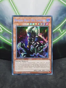 Yugioh Masked Beast Des Gardius SBCB-EN107 Secret Rare 1st Edition NM - Image 1