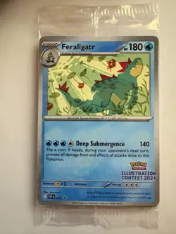 (SEALED) PROMO 2024 Illustration Contest 3 pack Feraligatr SVP213 SVP214 SVP215 - Image 1