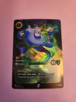 Disney Lorcana Genie - Of The Lamp (Enchanted) Fabeled 229/204 N/M - Image 1
