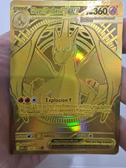 Mega Charizard Y EX 294/217 Pokemon TCG Ascended Heroes Gold Hyper Rare - Image 1