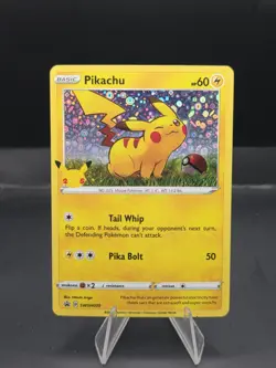 Pokemon Card Pikachu SWSH039 General Mills Holo Near Mint - Image 1