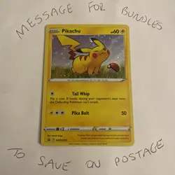 Pikachu SWSH039 General Mills Special Ultra Rare Holo Promo Pokemon Card - Image 1