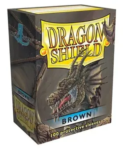 Dragon Shield 100 Standard Brown Card Protectors (EN) - Image 1