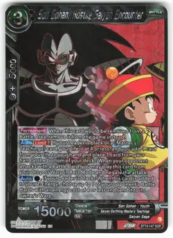 Son Gohan, Hostile Saiyan Encounter BT19-147 SGR Dragon Ball Super Card - Image 1