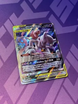 Pokemon TCG Mewtwo & Mew GX SM191 Sm Holo - Image 1