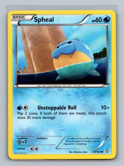 Spheal 29/124 Common Dragons Exalted Pokemon Near Mint - Image 1