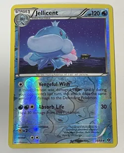 2012 Pokemon Card Jellicent Reverse Holo 35/99 Lightly Played - Image 1