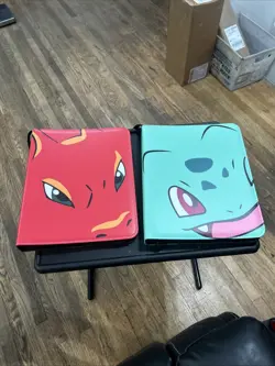 pokemon card binder 10 Pages Of Non Energy Cards With 65 Pages In Both - Image 1