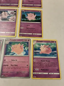 Lot Of 7 Clefairy And Clefable Pokemon Cards - Image 3