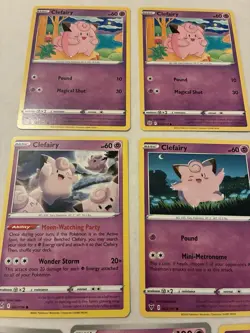 Lot Of 7 Clefairy And Clefable Pokemon Cards - Image 4