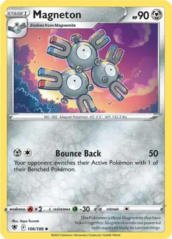 Magneton SWSH10: Astral Radiance 106/189 NM English Pokemon Card - Image 1