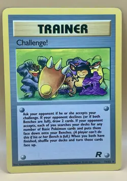 Challenge! 74/82 – Team Rocket - LP - WOTC 2000 Vintage Pokemon TCG - Image 1