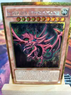 Slifer Der Himmelsdrache Gold Secret Rare PGLD-DE032 DE NM YUGIOH - Image 1
