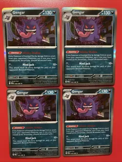 4x Gengar 050/088 POR Perfect Order Holo Pokemon Cards EN NM - Image 1