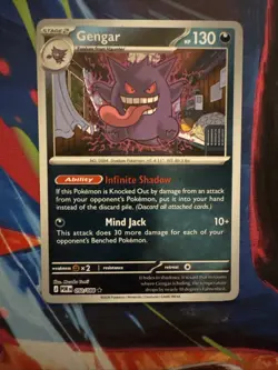 Gengar 050/088 Holo Rare ME03: Perfect Order Pokemon Card TGC NM - Image 1