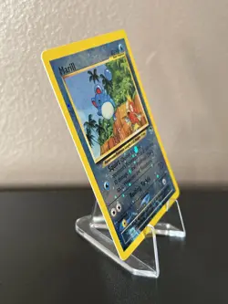 Pokemon Marill 11/18 Southern Islands Promo Reverse Holo Rare 2001 WotC MP Swirl - Image 5