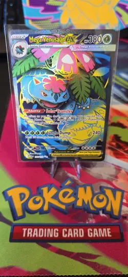 Pokemon Mega Venusaur EX Holo Card 155/132 Me01: Mega Evolution - Image 1