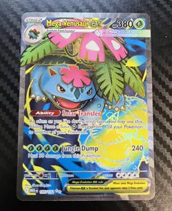 Pokemon Mega Venusaur EX Holo Card 155/132 Me01: Mega Evolution - Image 1