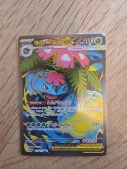 Pokemon Mega Venusaur EX Holo Card 155/132 Me01: Mega Evolution - Image 1