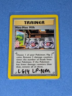 Moo-Moo Milk 101/111 Neo Genesis Lp-Nm Unlimited Pokemon TCG Read Description - Image 1