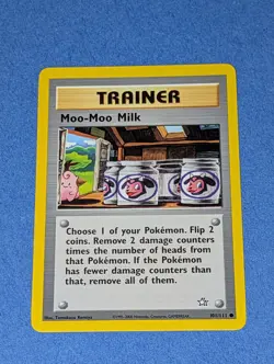 Moo-Moo Milk 101/111 Neo Genesis Lp-Nm Unlimited Pokemon TCG Read Description - Image 2