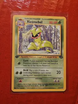 Pokemon Victreebel Jungle 1st Edition Rare 80 HP Stage 2 Regular 30/64 1999 Card - Image 1