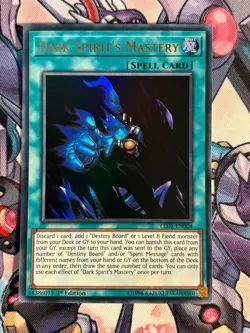 Dark Spirit's Mastery 1st Edition LED5-EN004 YuGiOh Card ULTRA RARE - Image 1