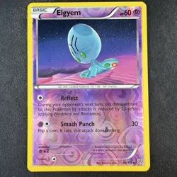 Pokemon TCG Elgyem 69/135 BW Plasma Storm Reverse Holo Uncommon Card - Image 1