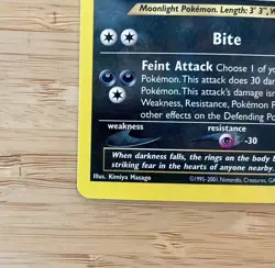 Pokemon Umbreon Neo Discovery Holo TCG Card 13/75 NM- Grail + Swirl 🌀 - Image 5