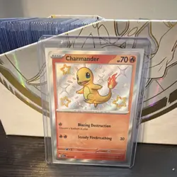 Pokemon Charmander SV: Paldean Fates 109/091 Holo Shiny Rare Basic 70 HP Card - Image 1