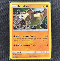 Terrakion - SM223 - Holo Black Star Promo - Sun and Moon - Pokemon Card - LP - Image 1