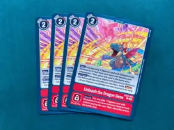 Unleash the Dragon Gene BT20-093 Playset Special Booster 2.5 Digimon Card x4 - Image 1