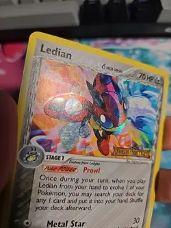 Ledian (Reverse Holo) 18/101 EX Dragon Frontiers (LP-) Pokemon TCG - Image 3