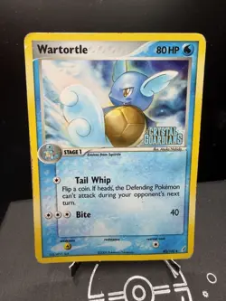 Pokemon TCG EX Crystal Guardians Wartortle 43/100 Holo Stamped LP/MP - Image 1