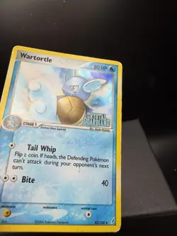 Pokemon TCG EX Crystal Guardians Wartortle 43/100 Holo Stamped LP/MP - Image 2